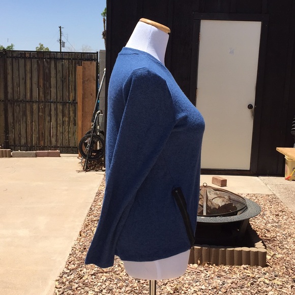 Indigo Zipper Sweater - Picture 4 of 5